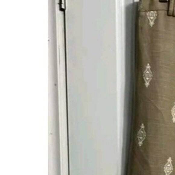 ZARA Linen Blend Embroidered Wide Leg Crop Pants Beige Blogger F 2731 047 - Picture 2 of 12